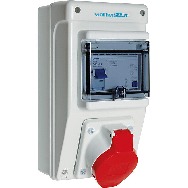 WALTHER-WERKE Steckdosenkombination Wandgehäuse 6590104